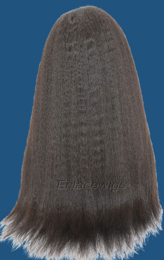 Kinky Straight Full Lace Wigs Human Hair