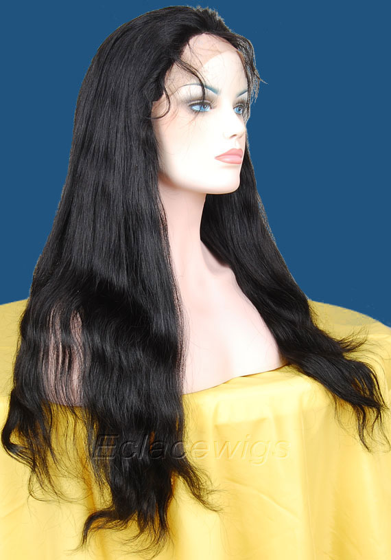 Natural straight human hair wigs,lace wigs maker