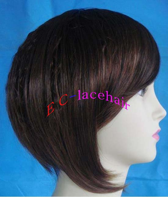 Bob style synthetic lace front wig