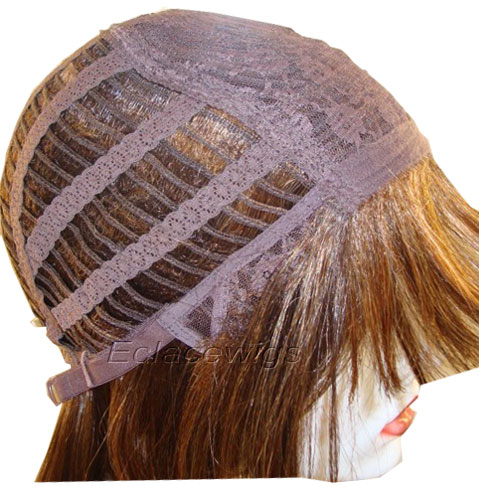 Machine made weft wig