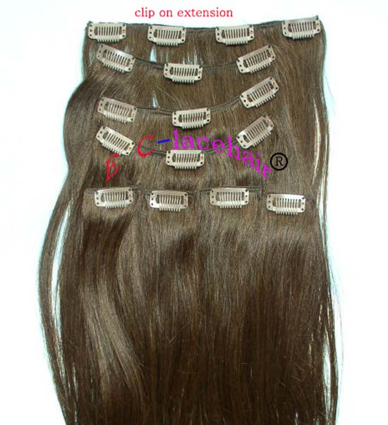 Brazilian clip-in hair extensions,hair factory