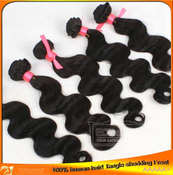 Stock Body Wave Indian Hair Wefts-hair factory