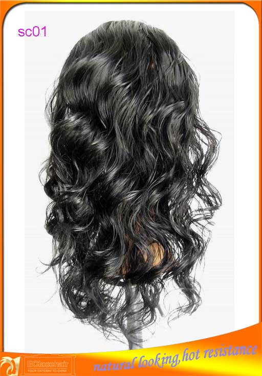 Synthetic lace front wig,resist high temperature