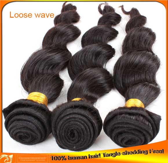 Virgin brazilian hair wefts-3 pcs/lot