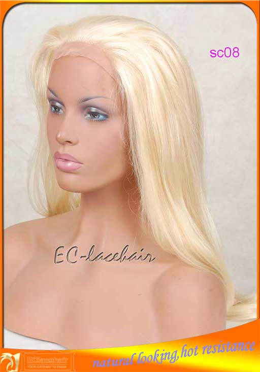 613/24 highlight synthetic front lace wigs