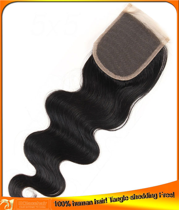 Body Wave Top Closures,Indian Hair,Factory Price