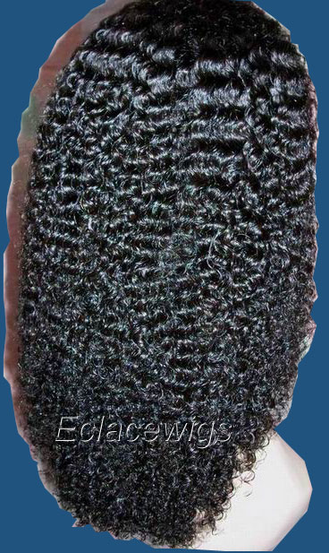 Afro Curl Front Lace Wigs Human Hair