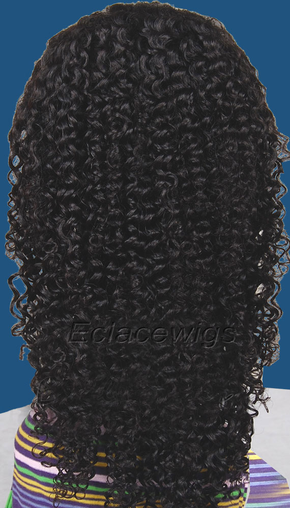 Indian Remy Hair Jerry Curl Full Lace Wigs