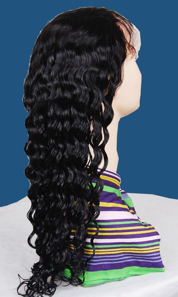 Deep Wave Front Lace Wigs Human Hair