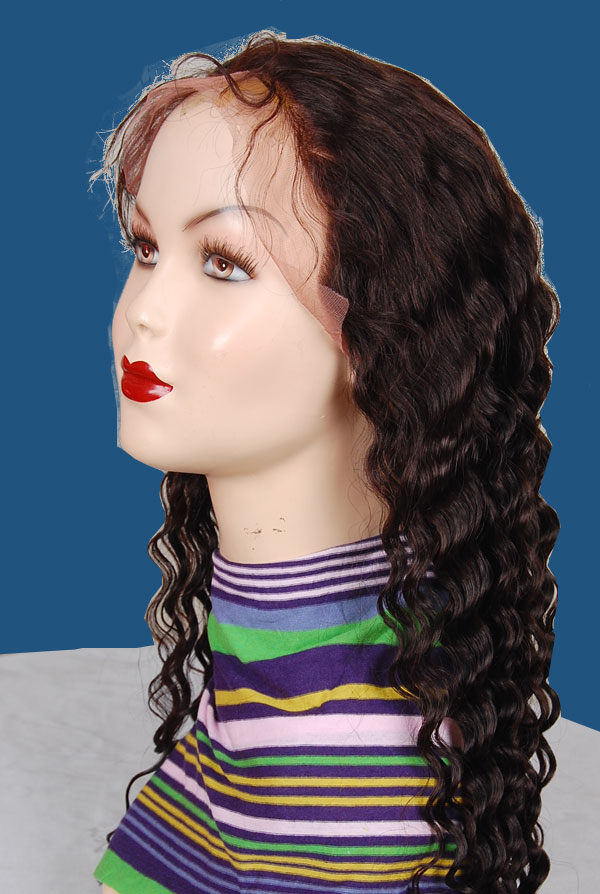 Deep Wave Front Lace Wigs Human Hair