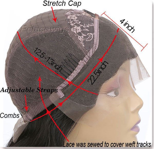 Cap-2 front lace wigs in stock