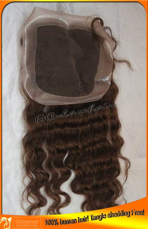 Indian hair PU top closures-wholesale