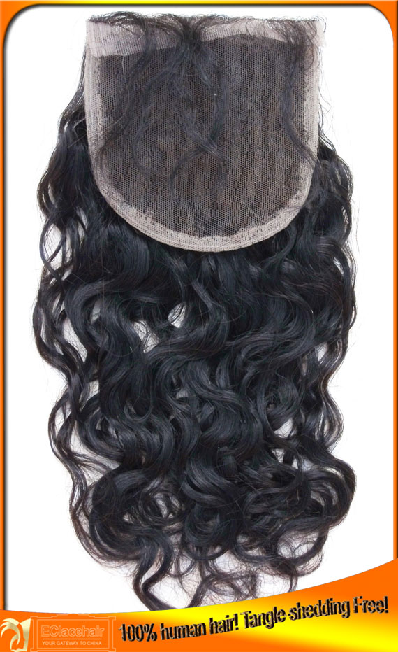 Wholesale Deep Curl Virgin Brazilian Top Closures