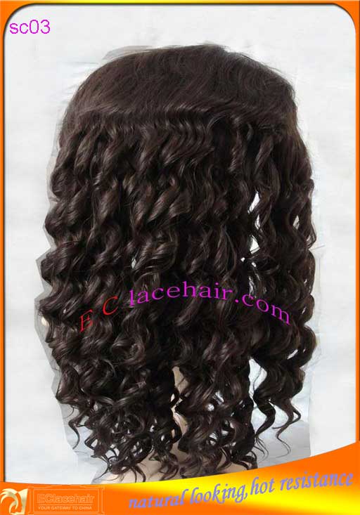 Synthetic lace front wig,endure high temperature