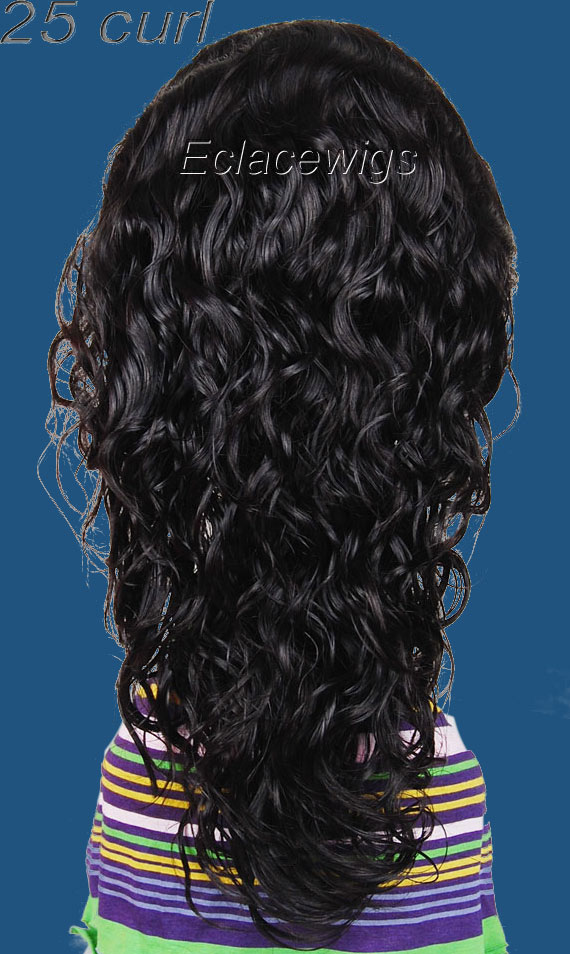 Stock 25 Curl Human Hair Wigs Seller