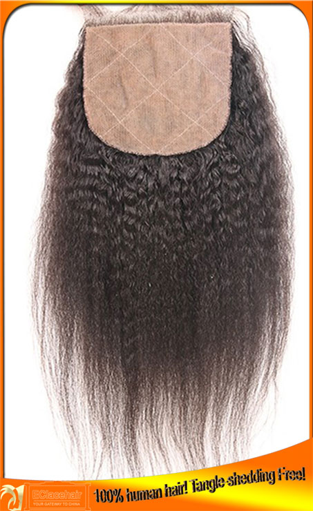 Human Hair  Remy Silk Base Lace Top Closures Manufacturer