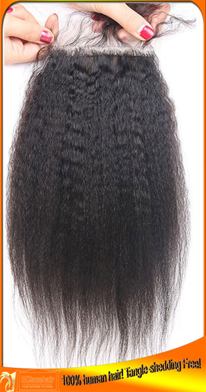 Human Hair  Remy Silk Base Lace Top Closures Manufacturer