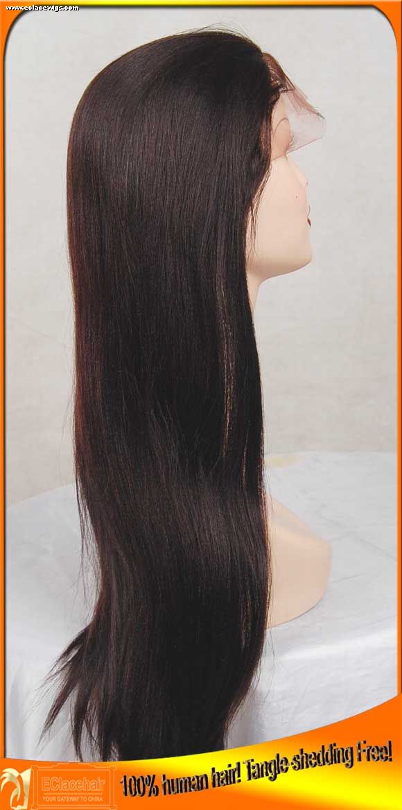 Wholesale Cheap Indian Remy Human Hair Lace Front  Wigs with Babyhair,Add Bangs