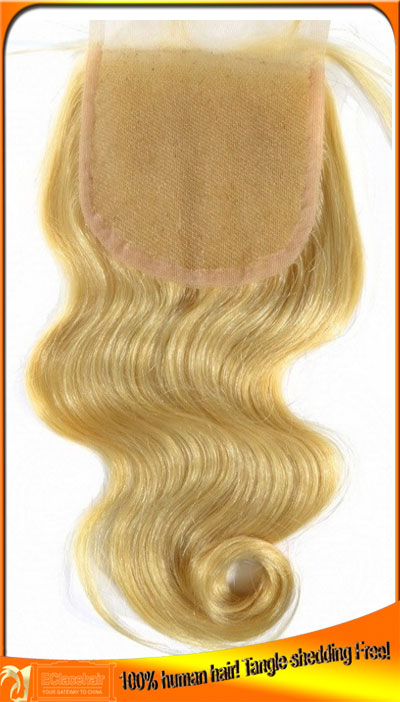 Stocked Brazilian Hair Color 613 Top Lace Closures