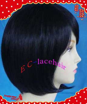 Bob style synthetic lace front wig