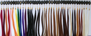 Synthetic hair color chart