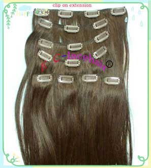 Brazilian clip-in hair extensions,hair factory