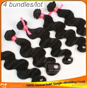 Stock Body Wave Indian Hair Wefts-hair factory