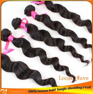 Virgin brazilian hair wefts-3 pcs/lot