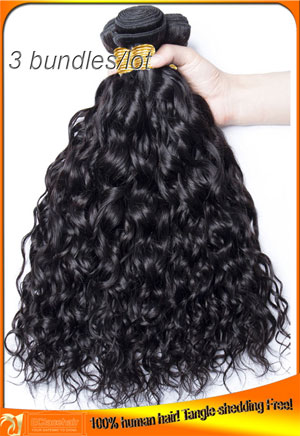 Wholesale Water Wave Virign Hair Weaves-3pcs/lot