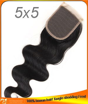 Body Wave Top Closures,Indian Hair,Factory Price