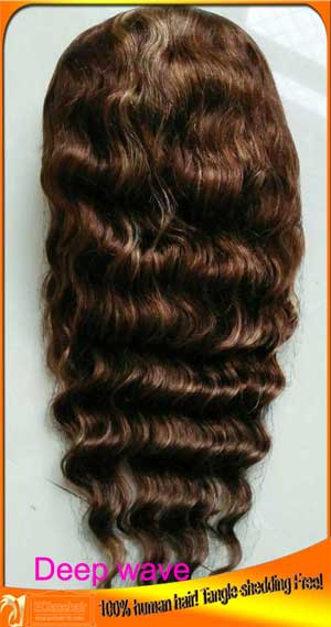 Deep Wave Front Lace Wigs Human Hair