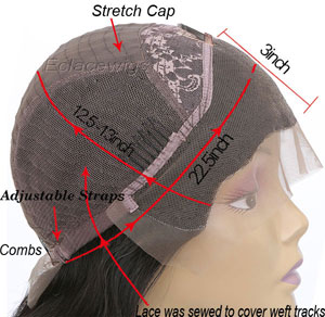 Cap-2 front lace wigs in stock