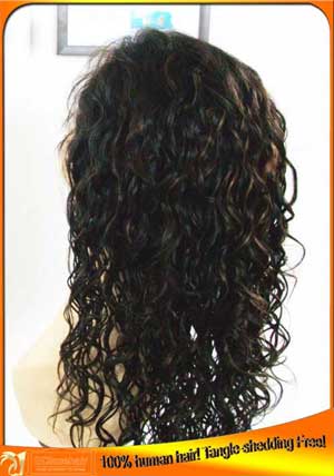 Brazilian loose curl full lace wig,wig price