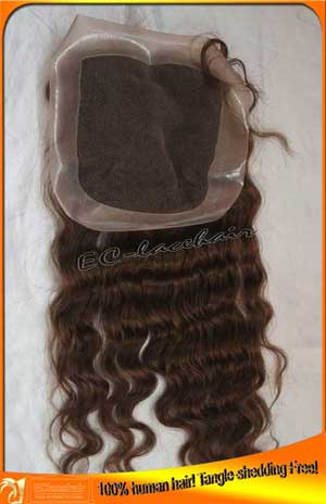 Indian hair PU top closures-wholesale