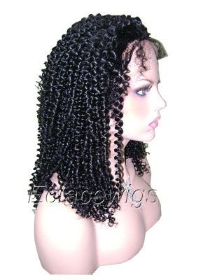 Curly  Human Hair Lace Wigs Factory