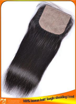 Stock Virgin Brazilian Hair Silk Base Top Closures