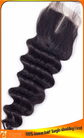 Deep wave Top closure Price,Hair Products Factory