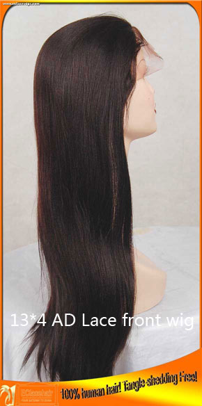 Wholesale Cheap Indian Remy Human Hair Lace Front  Wigs with Babyhair,Add Bangs