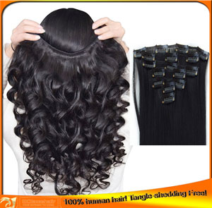 Indian Virgin Human Clip-in Hair Extensions Price