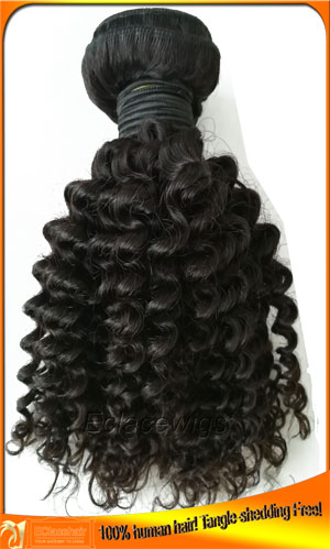 Brazilian Virgin Kinky Curl Human Hair Weave Bundles