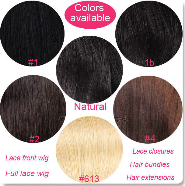 Lace Wig Hair Color Chart