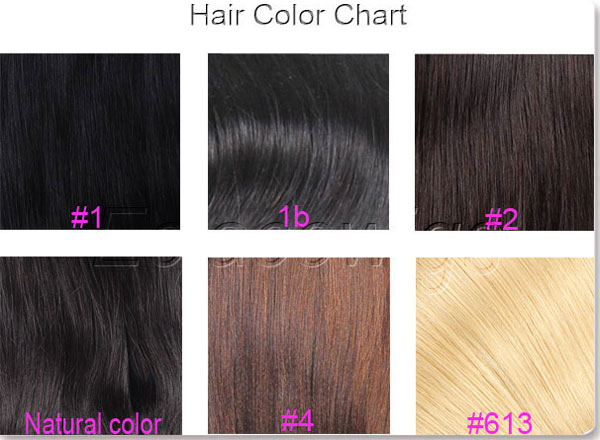 human hair color chart