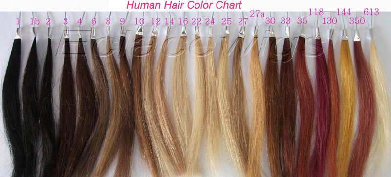 human hair wigs color chart