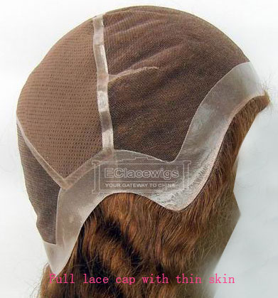 wig cap with thin skin around perimeter