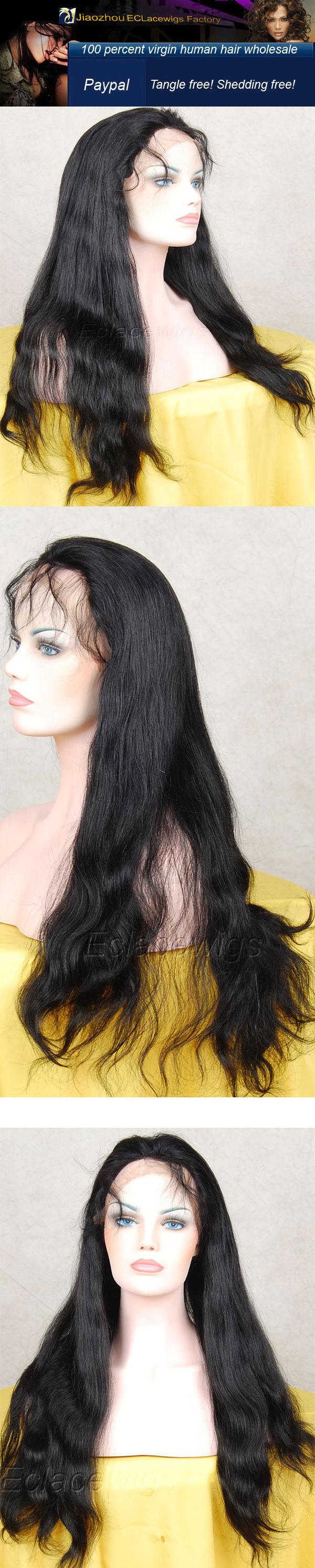 natural straight wig