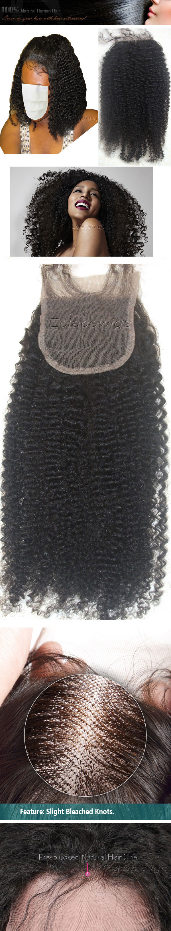 afro curl lace closure