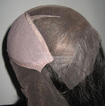 Full lace wig cap with stretch lace ear to ear