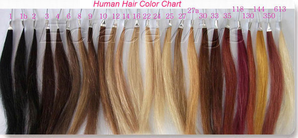 human hiar color chart