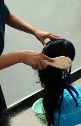 comb human hair wig