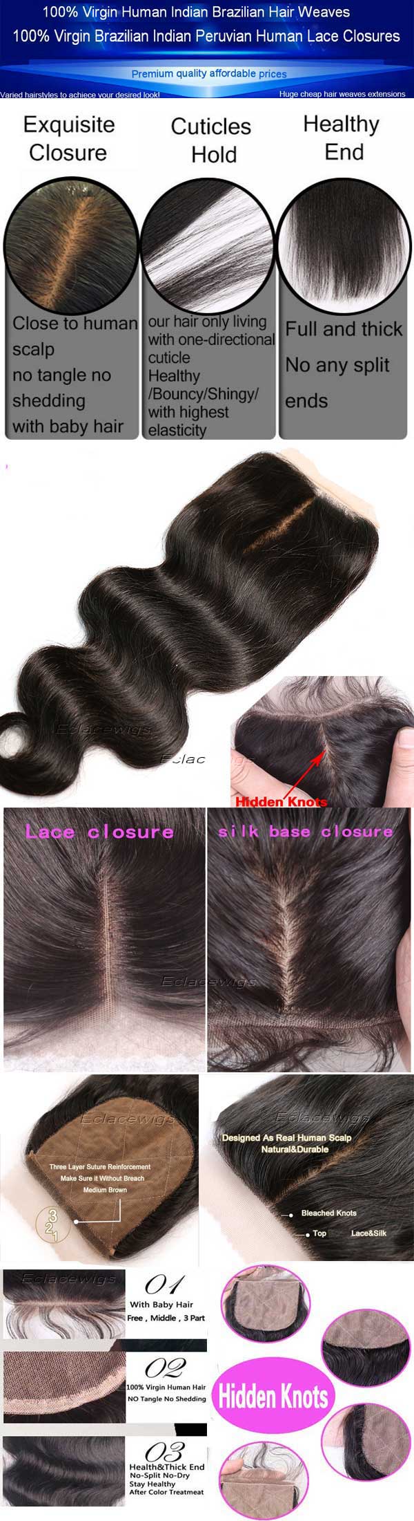 silk base top closure